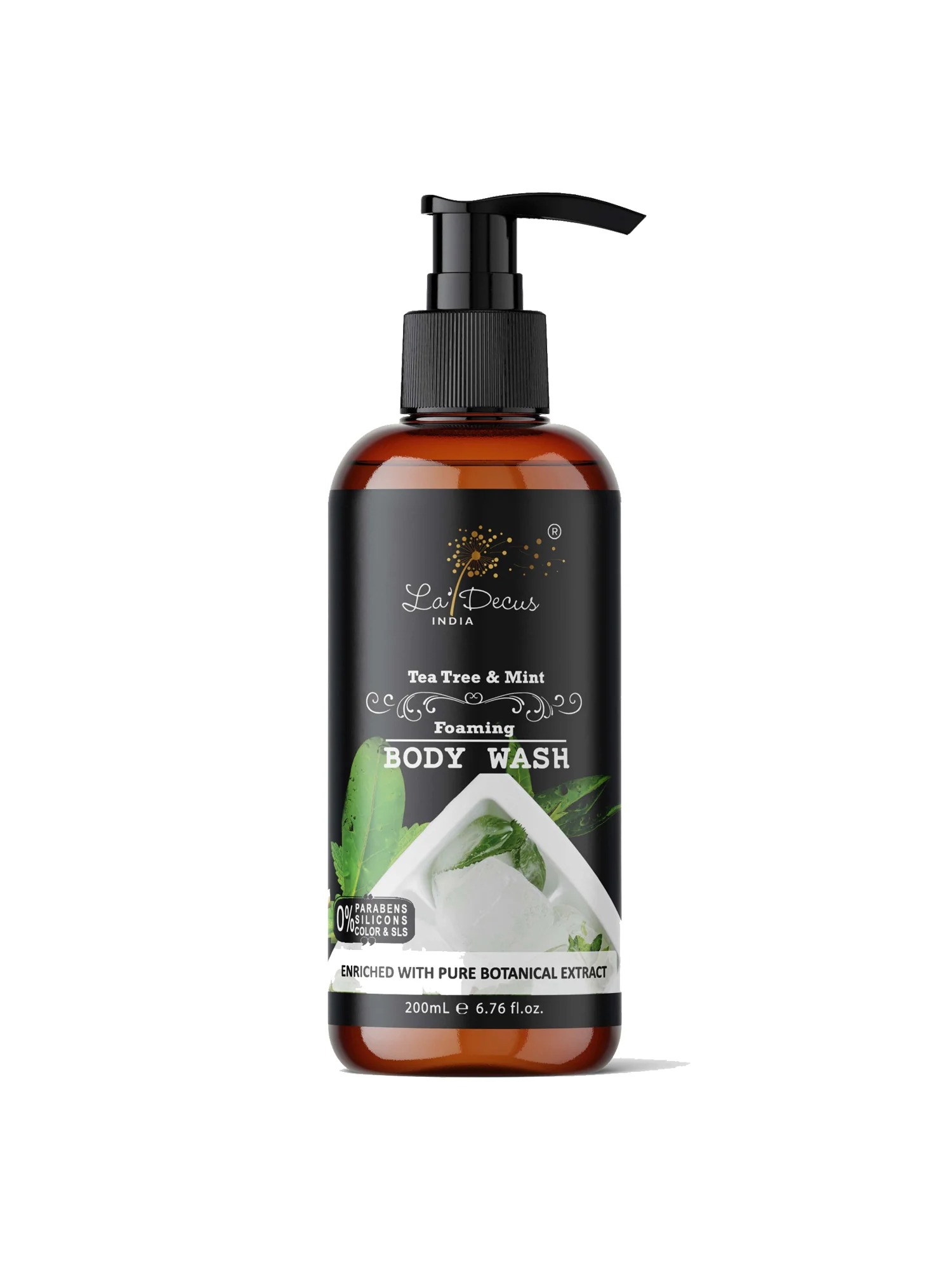 la'decus Tea Tree and Mint Foaming Body Wash