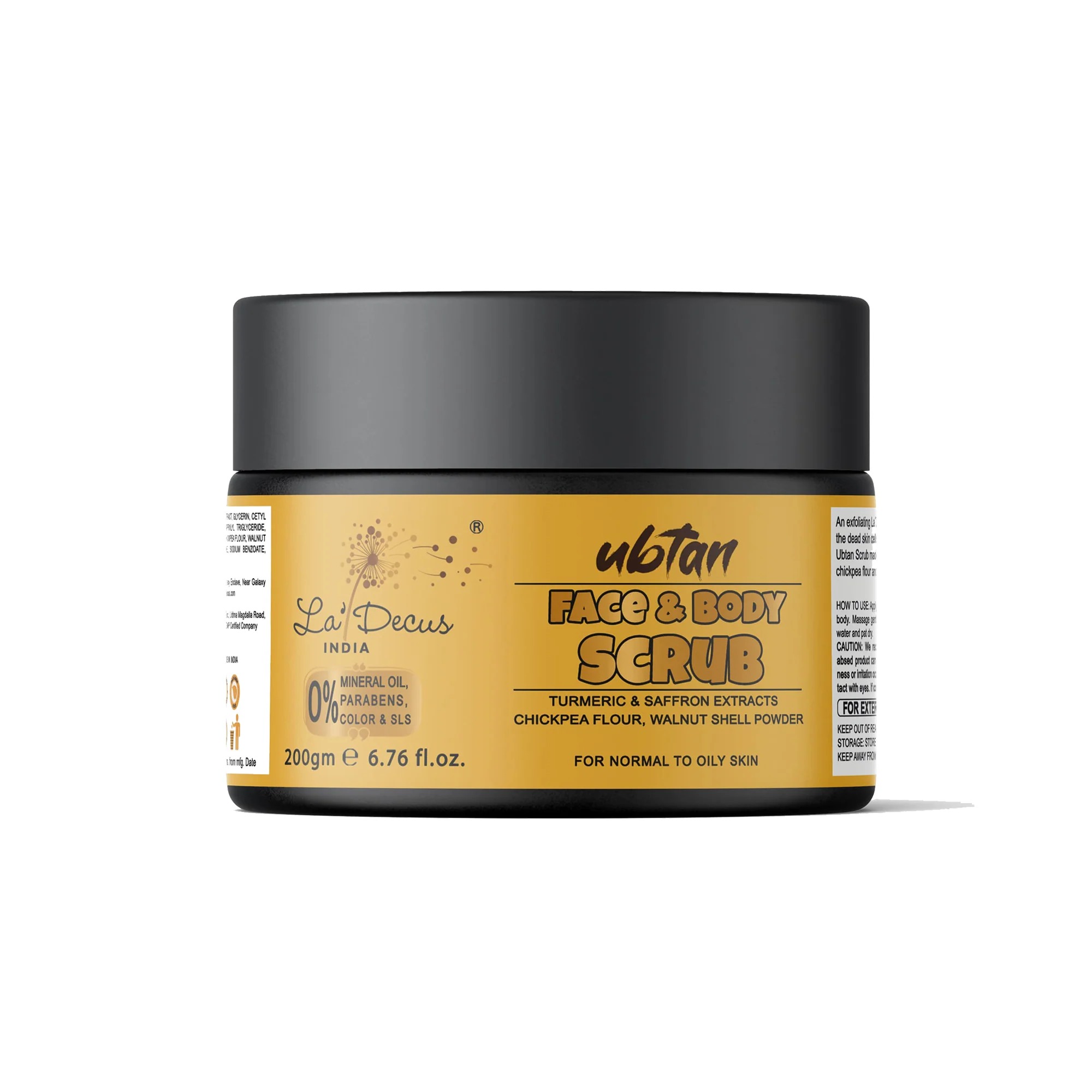 la'decus Ubtan Face and Body Scrub