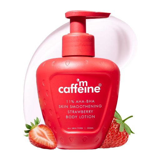 mCaffeine 11% AHA BHA Strawberry Body Lotion