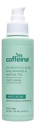 mCaffeine 2% Salicylic Acid Niacinamide & Matcha Tea Face Wash