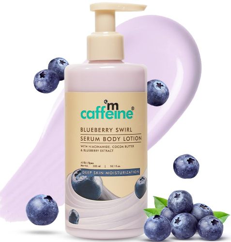 mCaffeine Blueberry Swirl Serum In Body Lotion