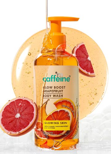 mCaffeine Glow Boost Vitamin C Rich Grapefruit Body Wash