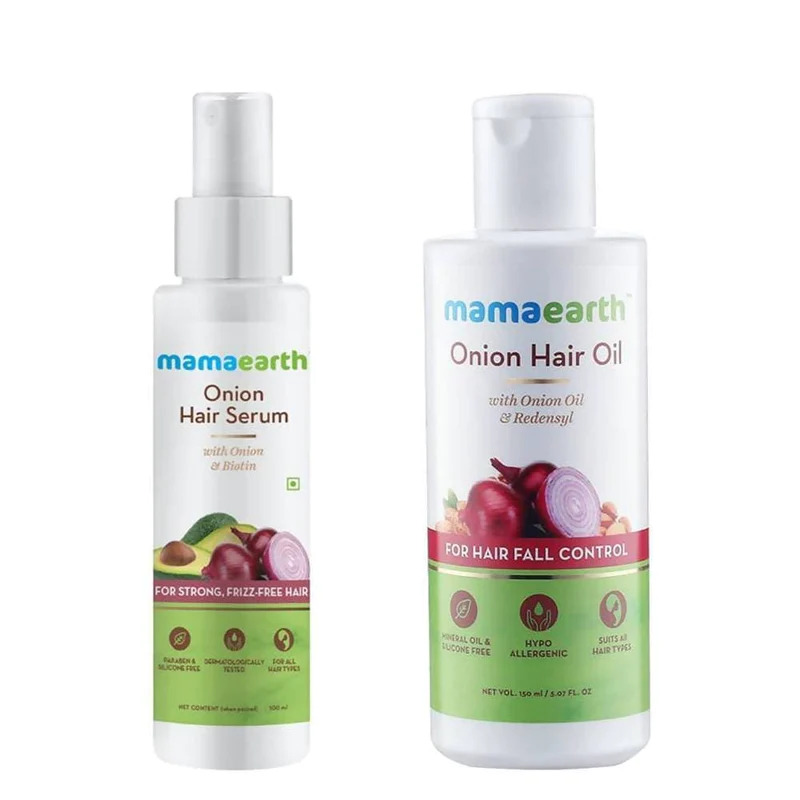 Organic Grocery USA Mamaearth Onion Hair Serum And Onion Hair Oil