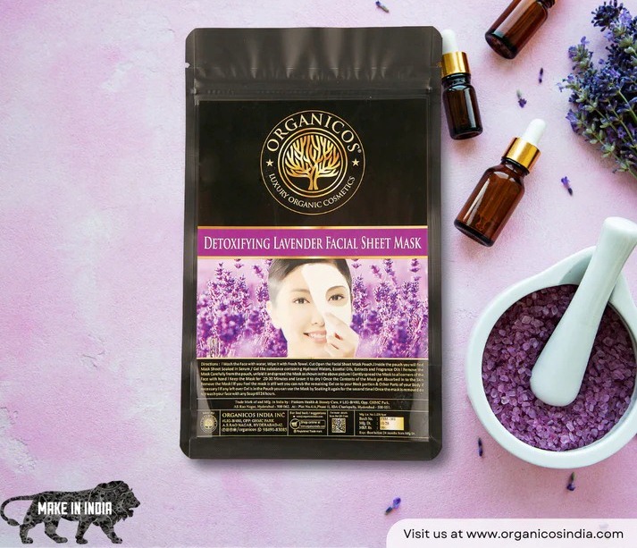 Organicos Detoxifying Lavender Facial Sheet Mask