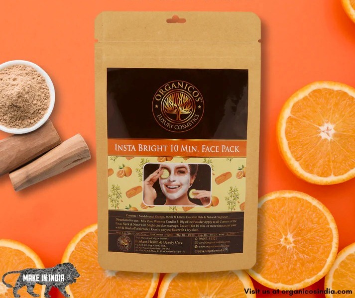 Organicos Insta Bright 10 Min Face Pack