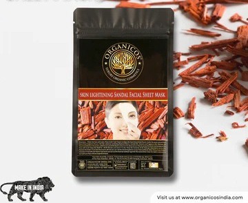 Organicos Skin Lightening Sandal Facial Sheet Mask