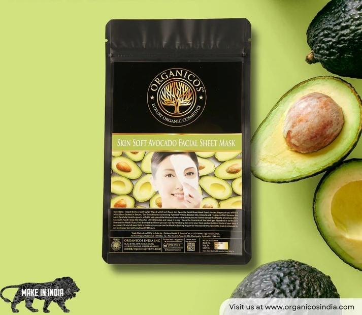 Organicos Skin Soft Avocado Facial Sheet Mask